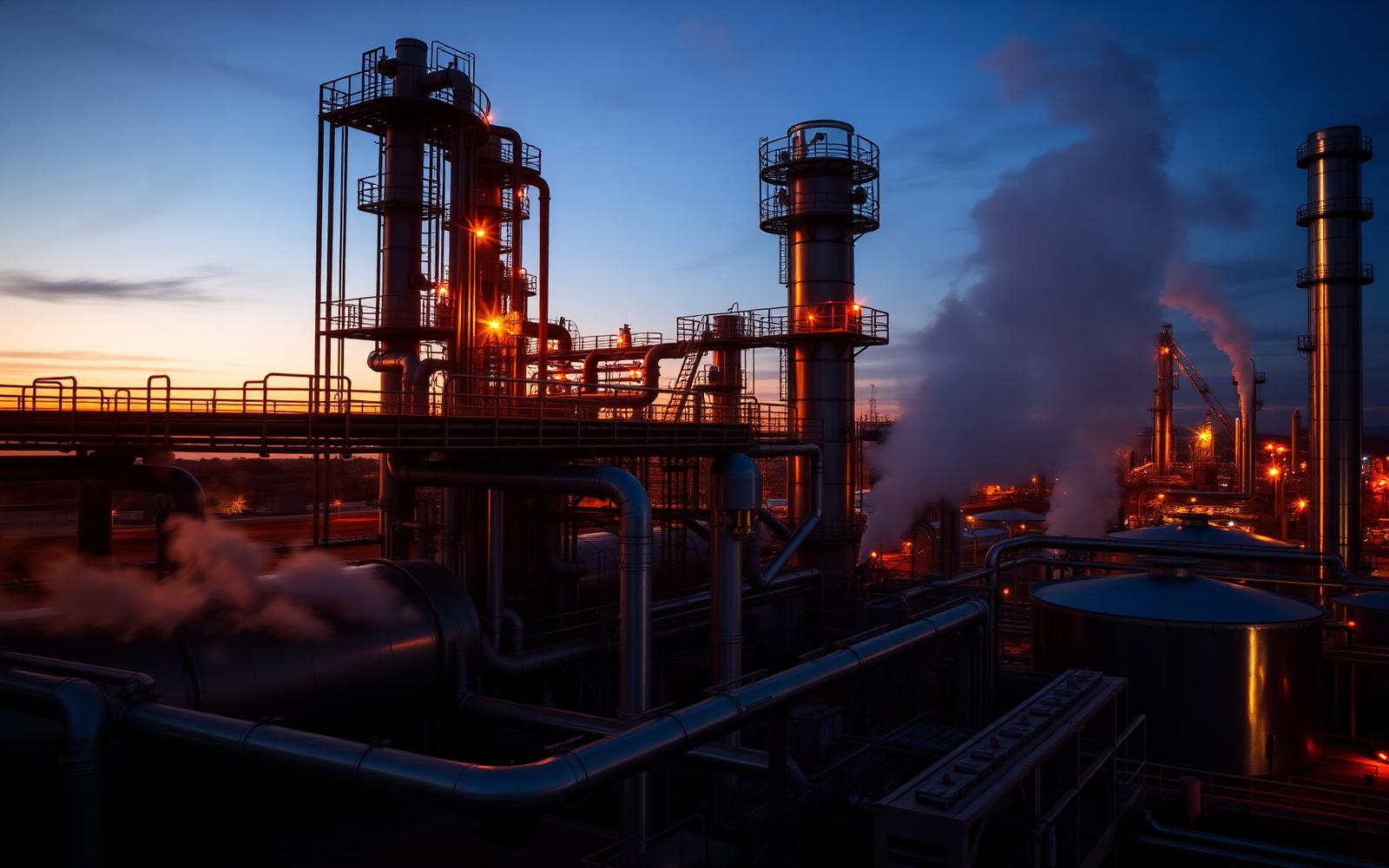 Refinaria industrial